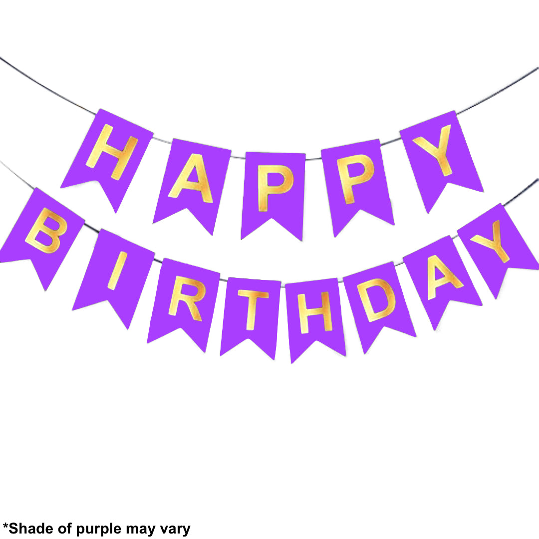 PS-241 (1 set) 16 x 12 cm Happy Birthday Banner