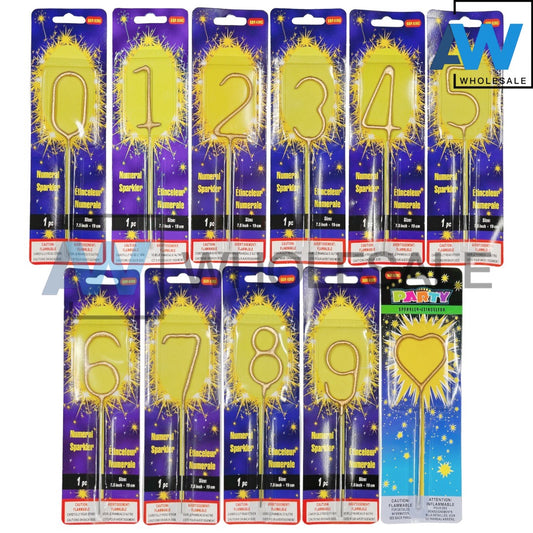 PS-248 (1 card) Sparkling Number Candle