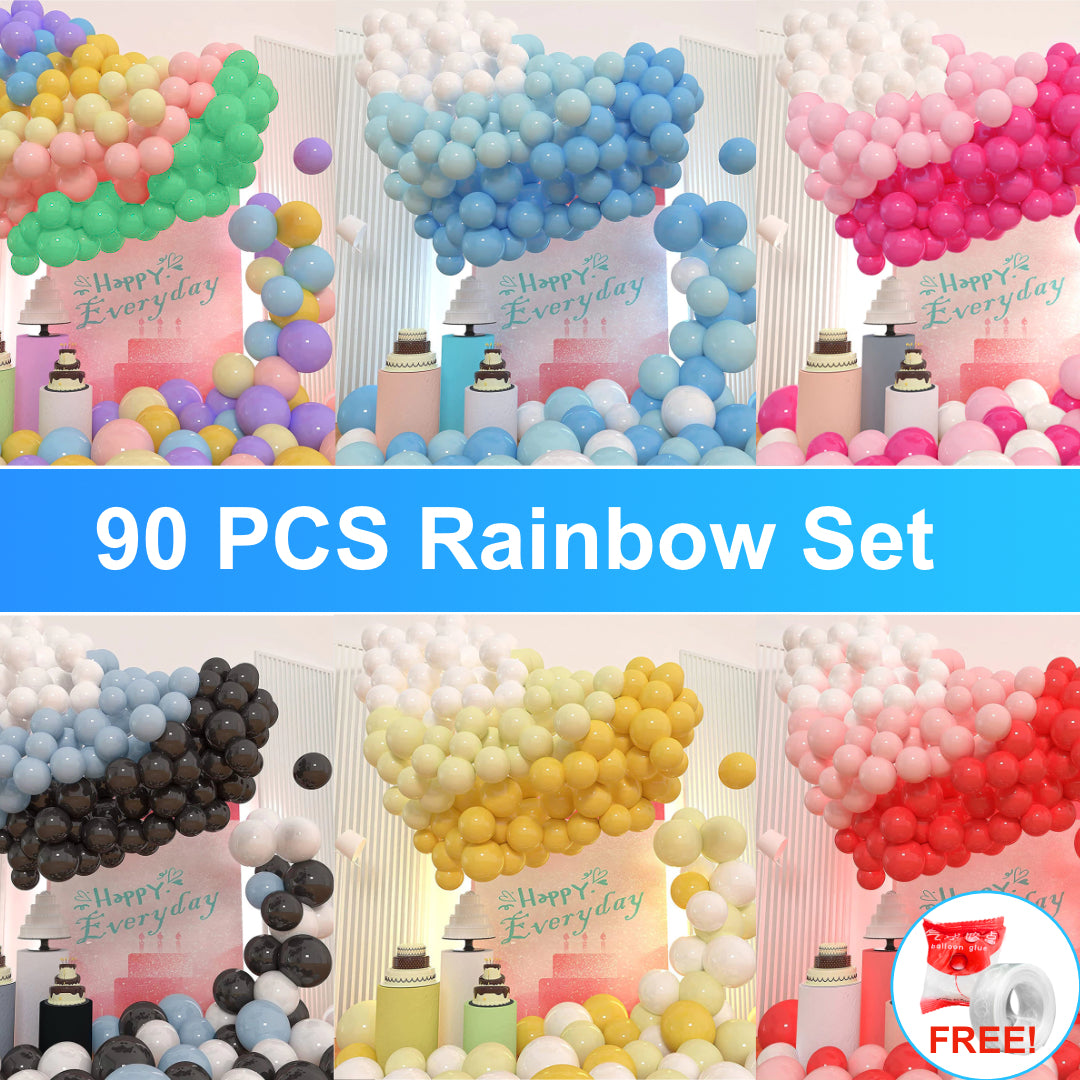 PS-302 (1 set) 90 in 1 Rainbow Balloon Set