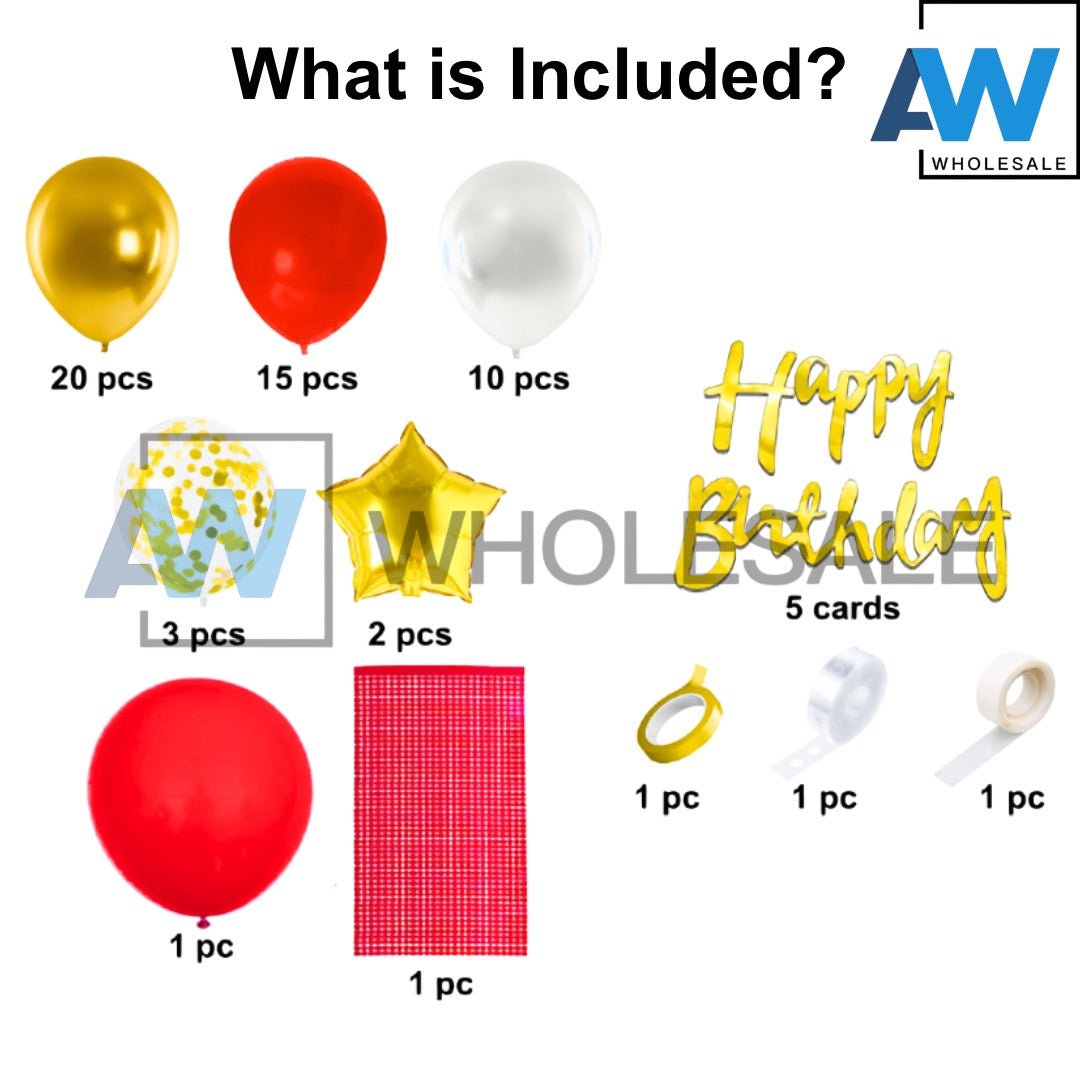 PS-304 (1 set) 60 in 1 Mini Sequin Balloon Backdrop Set