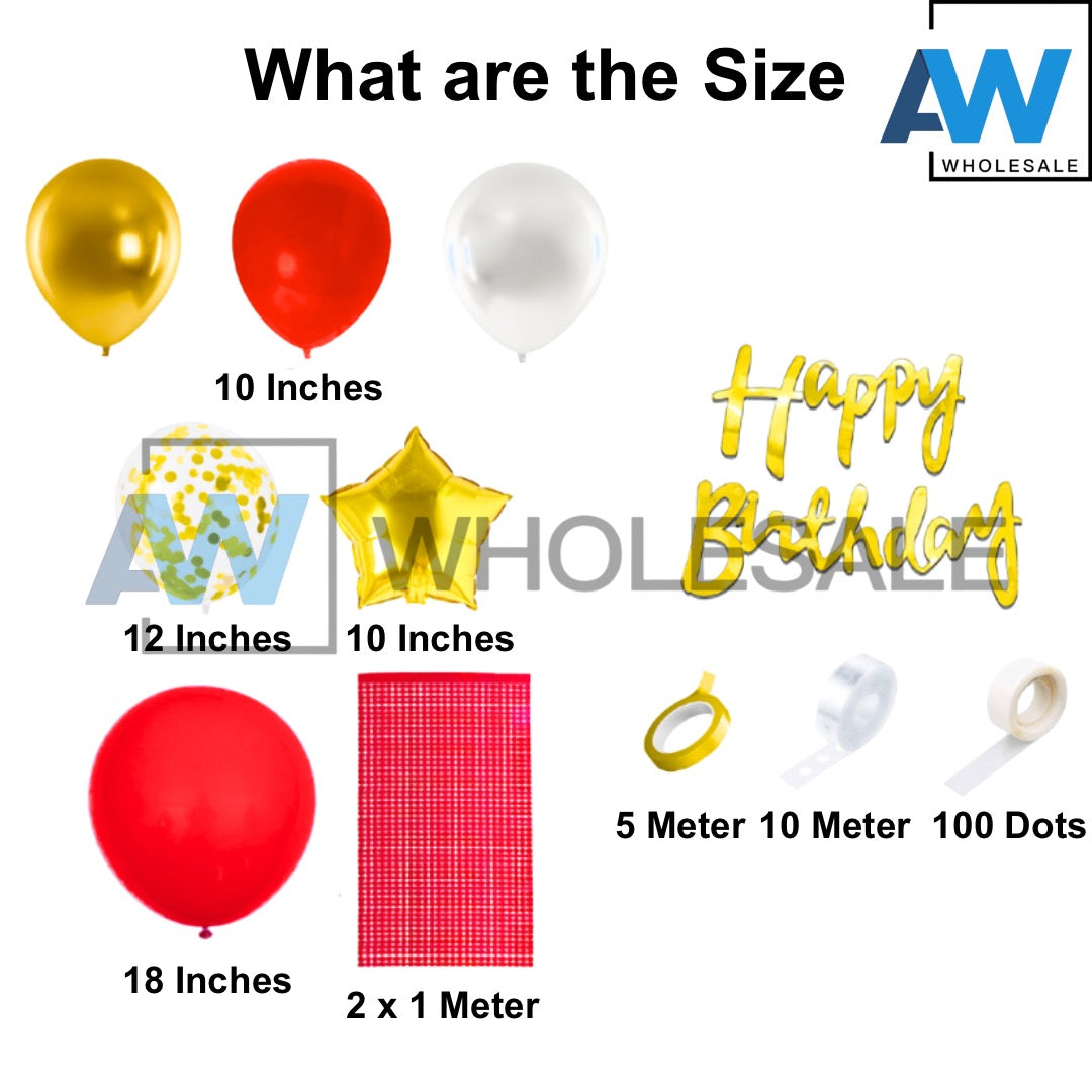PS-304 (1 set) 60 in 1 Mini Sequin Balloon Backdrop Set