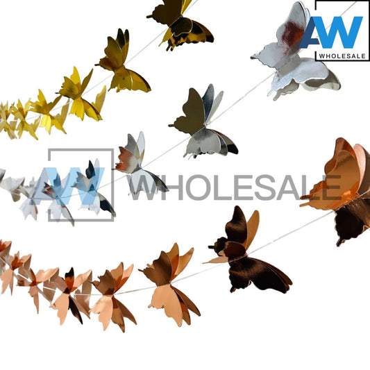 PS-377 (1 set) Lazer 3D Butterfly Garland Banner