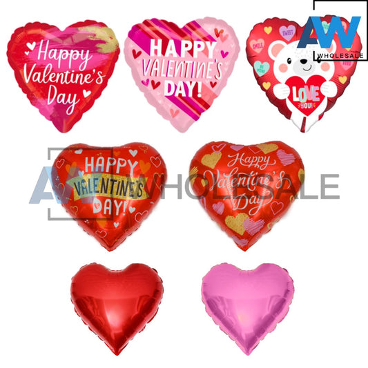 PS-383 (50 pcs) Happy Valentine's Day Foil Balloon