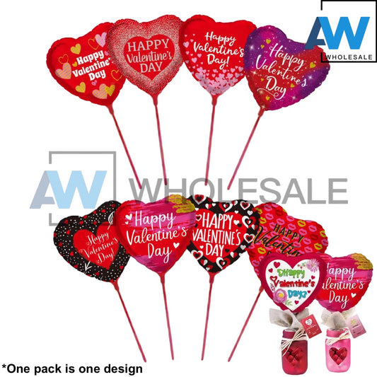 PS-392 (20 pcs) 10 Inch Valentine Balloon with Stick