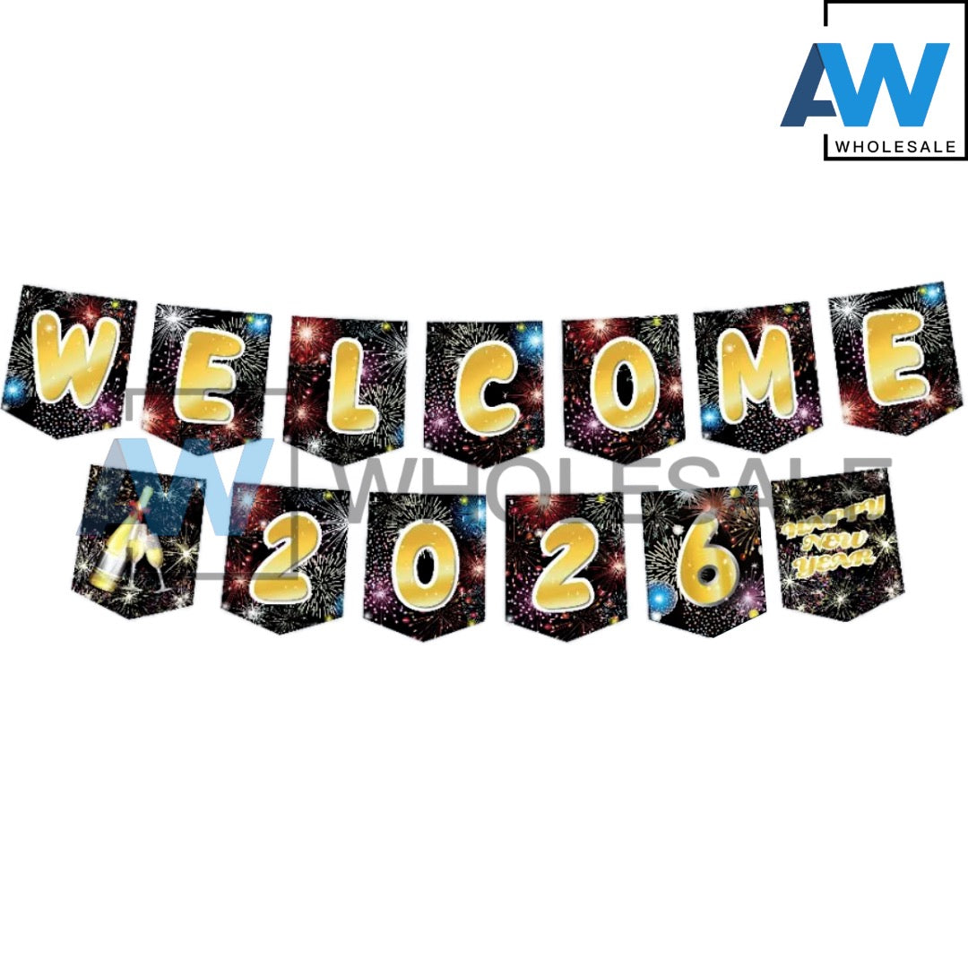 PS-429 (1 set) Welcome 2026 New Year Banner