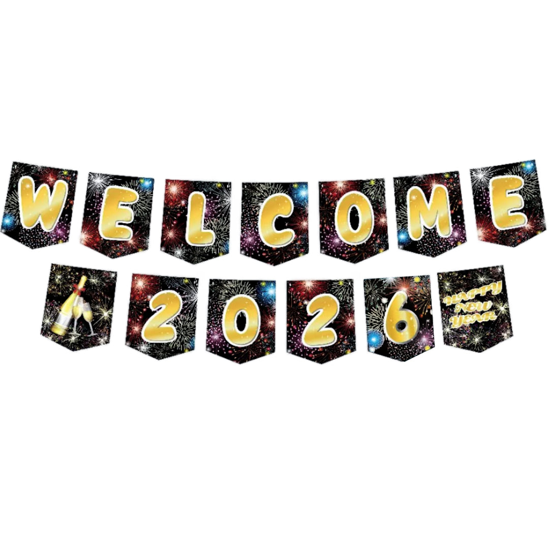 PS-429 (1 set) Welcome 2026 New Year Banner
