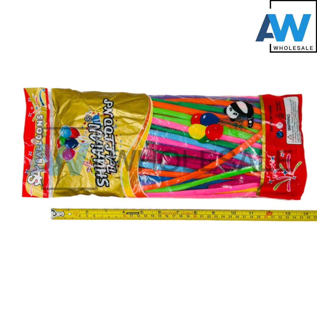 PS-450 (100 pcs) 260Q Assorted Long Balloons