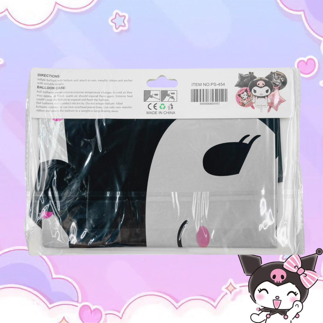 PS-454 (1 set) 5 in 1 Kuromi Foil Balloon Set