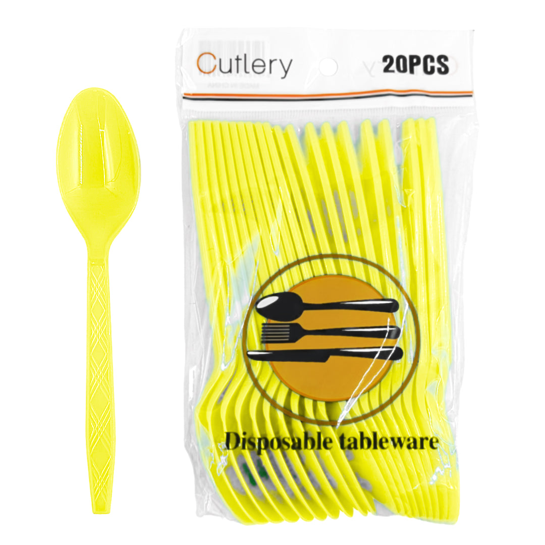 PS-462 (20 pcs) Colored Disposable Spoon