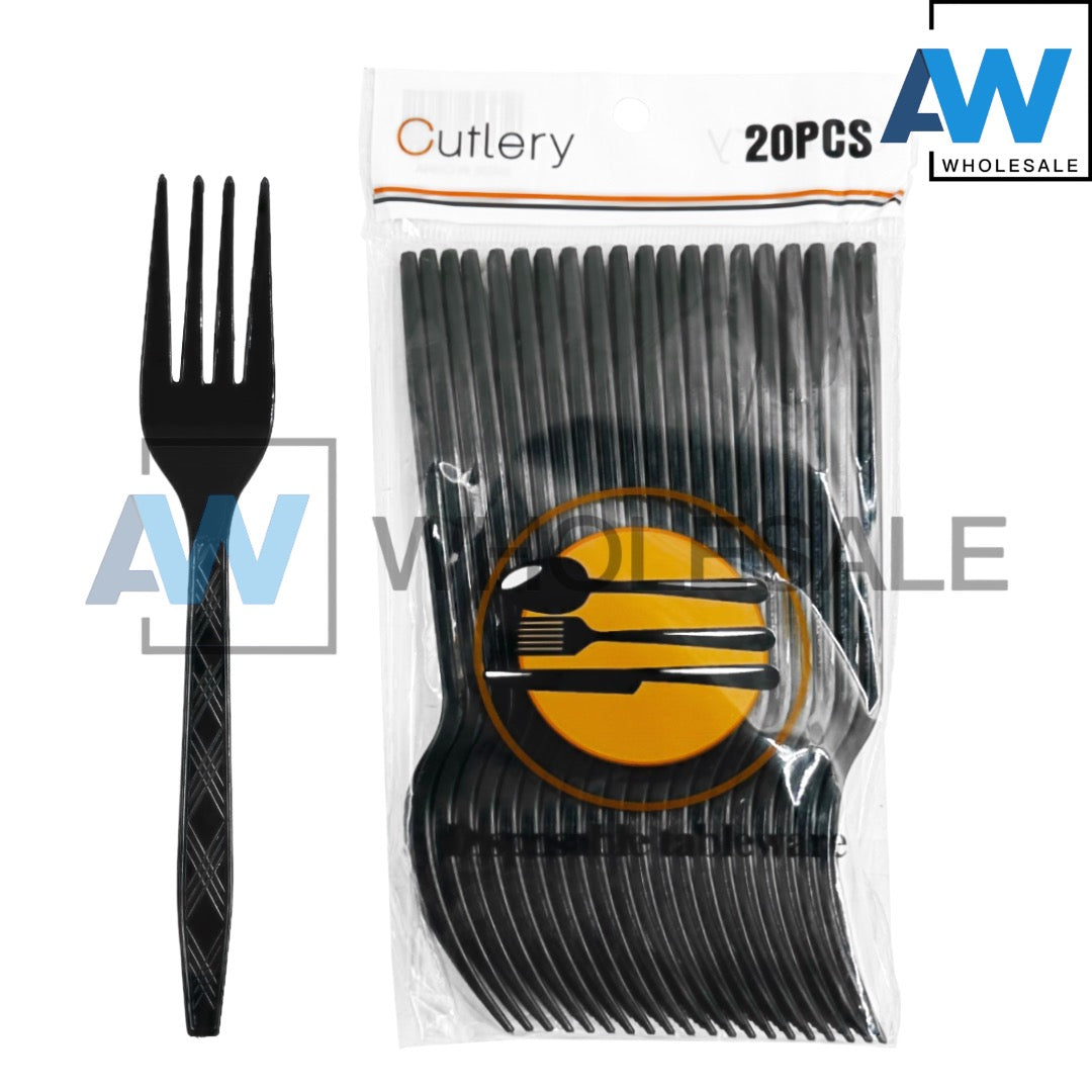 PS-462/PS-463 (20 pcs) Colored Disposable Spoon & Frok