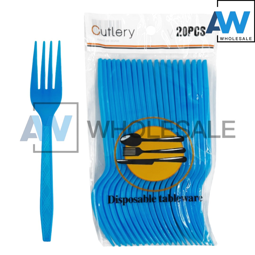 PS-462/PS-463 (20 pcs) Colored Disposable Spoon & Frok