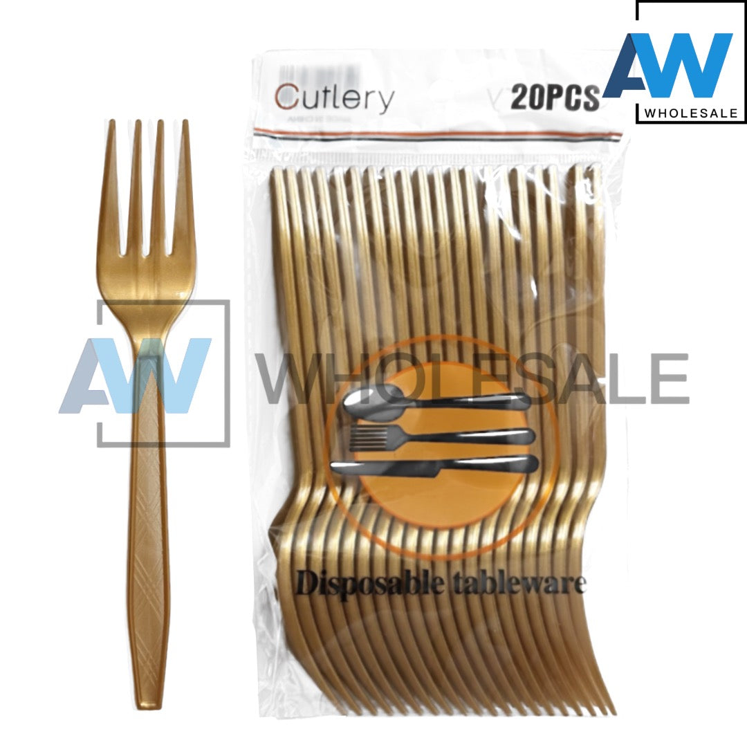 PS-462/PS-463 (20 pcs) Colored Disposable Spoon & Frok