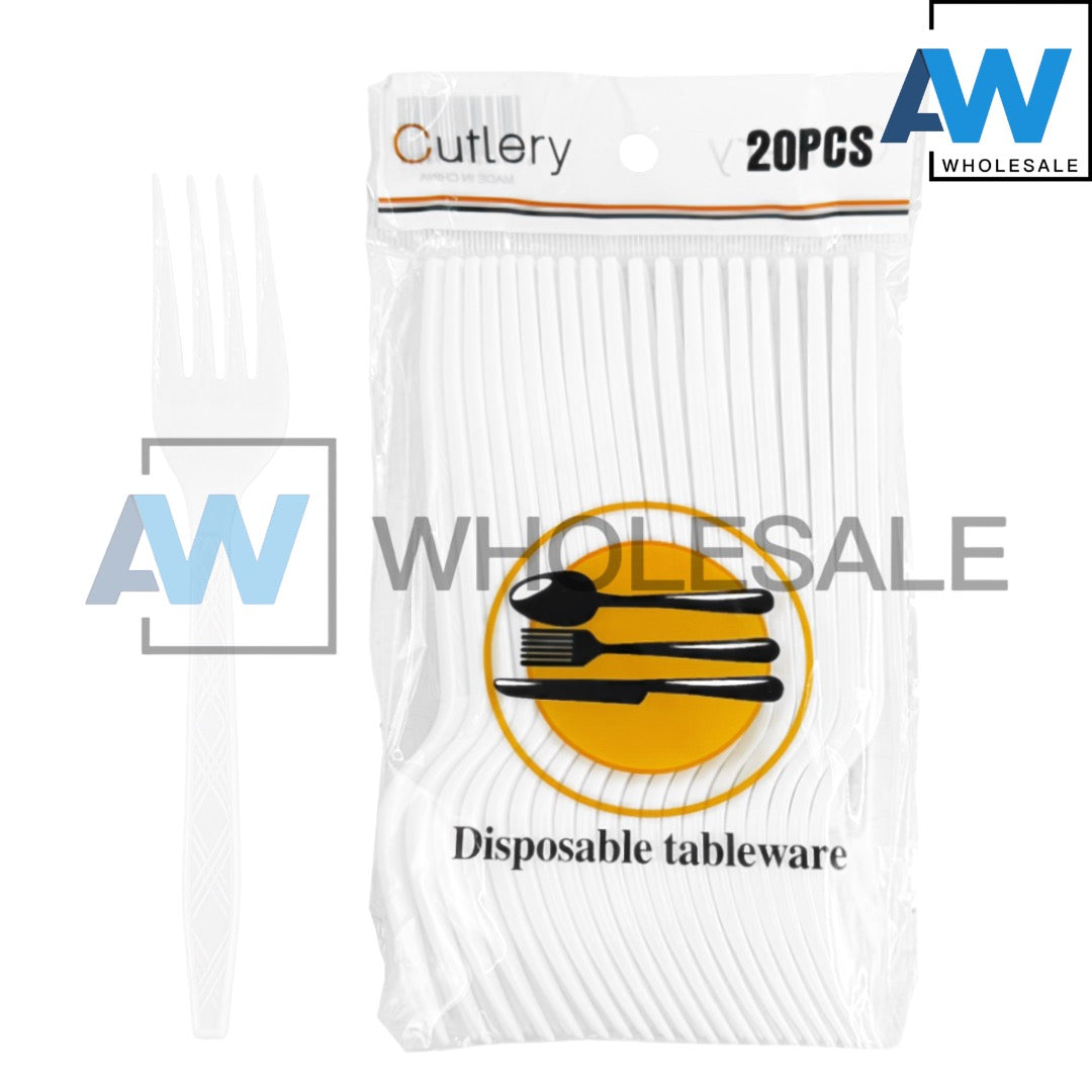 PS-462/PS-463 (20 pcs) Colored Disposable Spoon & Frok