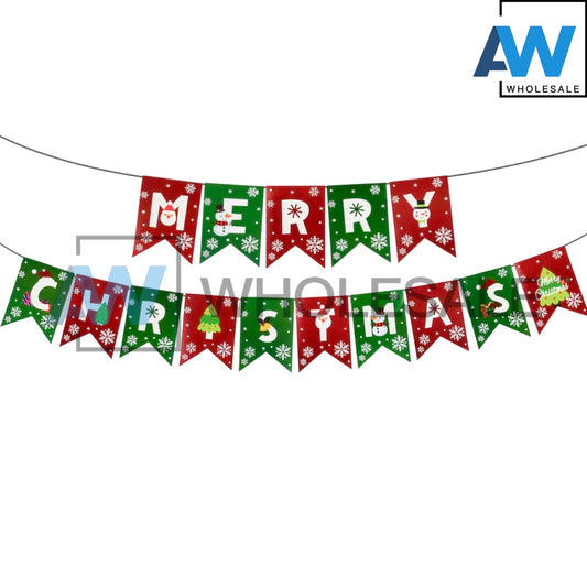 PS-505 (1 set) Small Merry Christmas Banner