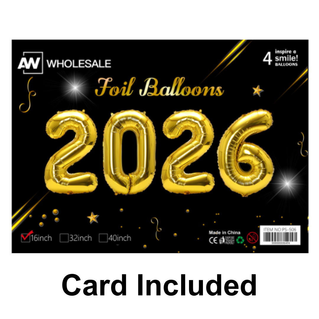 PS-506 (1 set) 16 Inches 2026 Balloon Set