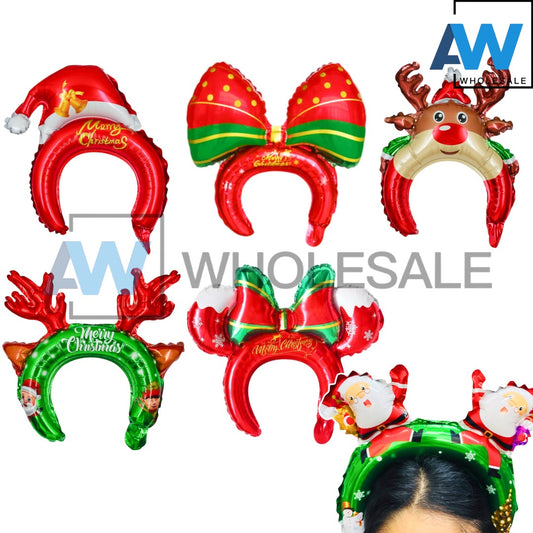 PS-523 (50 pcs) Christmas Balloon Headbands