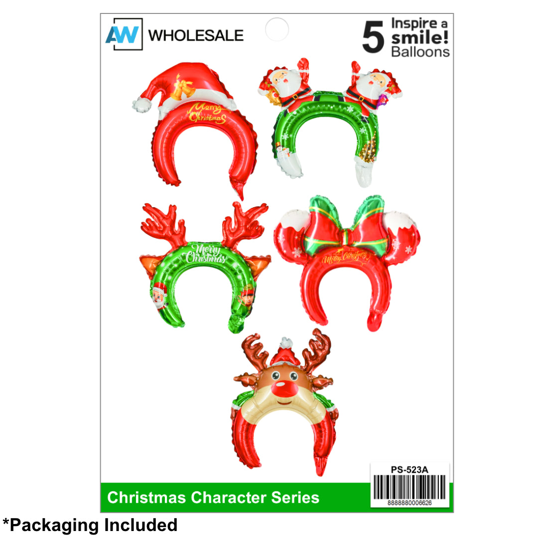 PS-523A (1 set) Christmas Balloon Headbands