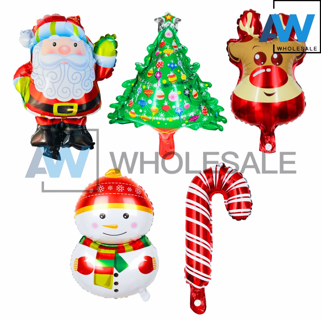 PS-524 (50 pcs) Christmas Theme Foil Balloons