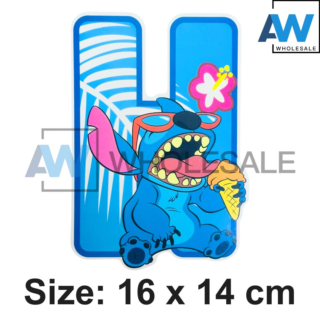 PS-557 (1 set) Stitch Happy Birthday Banner