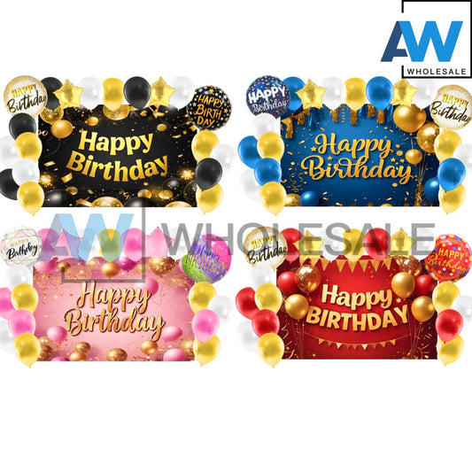 PS-561 (1 set) Tarpaulin Backdrop Balloon Set