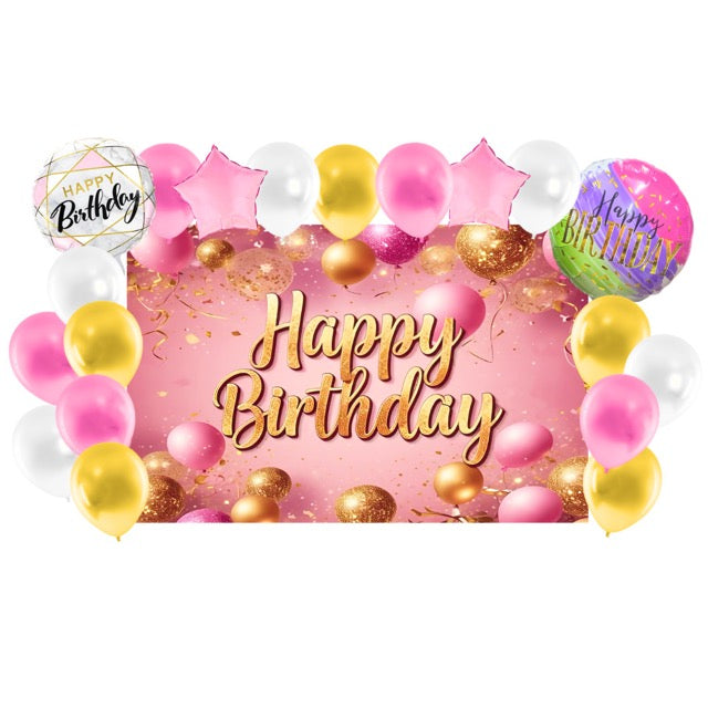 PS-561 (1 set) Tarpaulin Backdrop Balloon Set