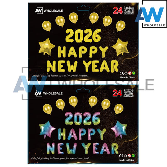 PS-569 (1 set) 2026 Happy New Year Balloon Set