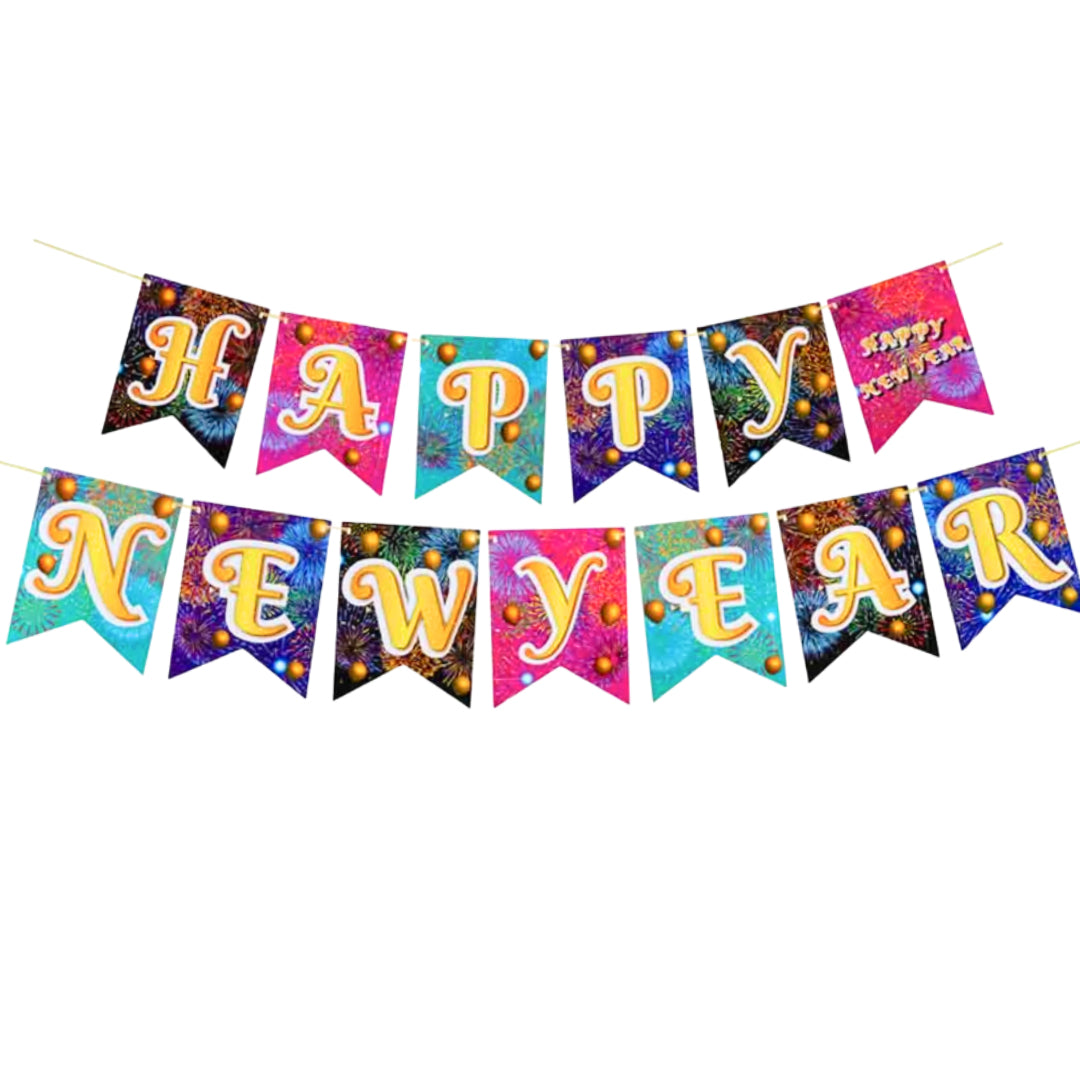 PS-571 (1 set) Firework New Year Banner