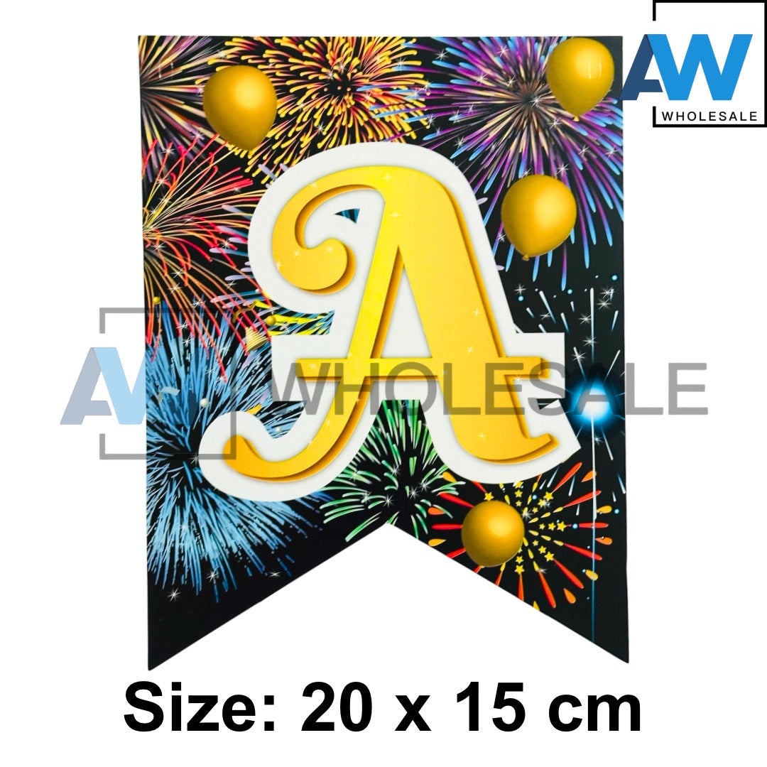 PS-571 (1 set) Firework New Year Banner