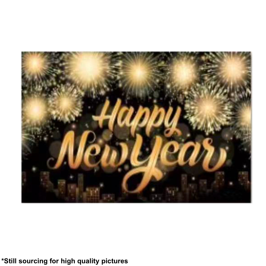 PS-572 (1 pc) 100 x 75 Happy New Year Tarpulin