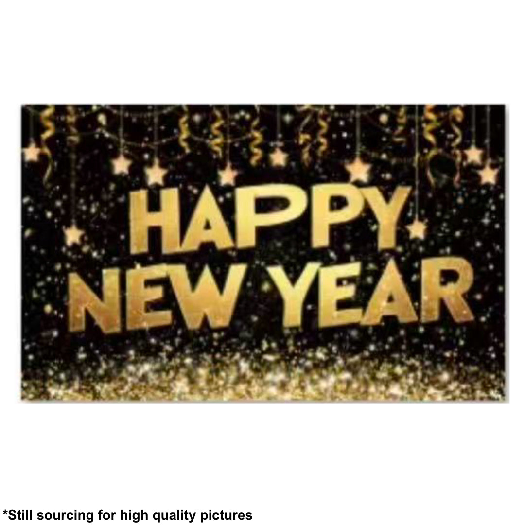 PS-572 (1 pc) 100 x 75 Happy New Year Tarpulin