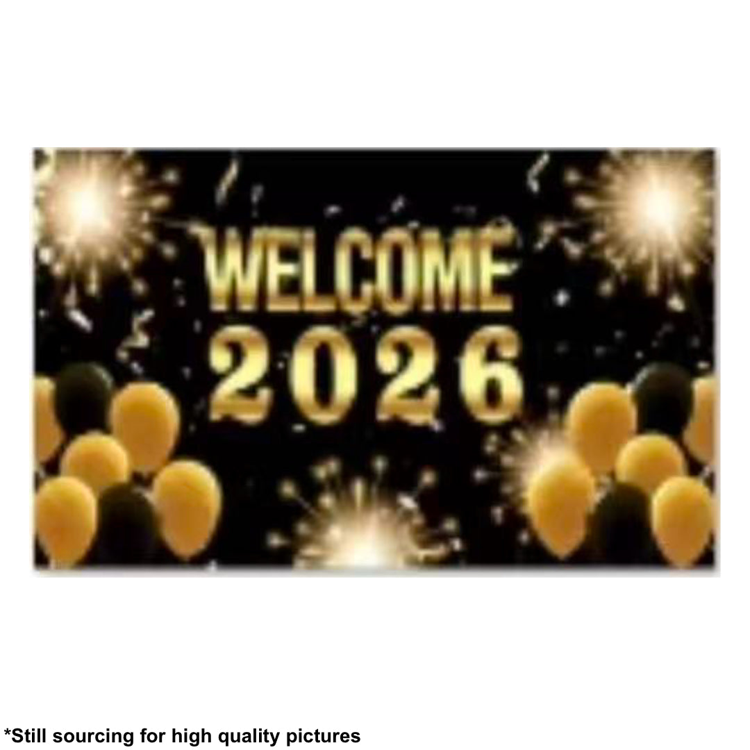 PS-572 (1 pc) 100 x 75 Happy New Year Tarpulin