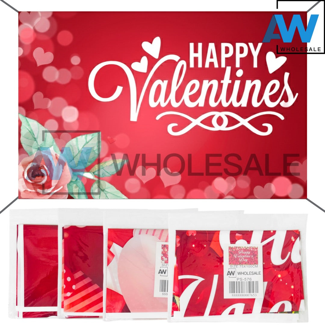 PS-576 (1 pc) 100 x 75 Happy Valentines Day Tarpulin