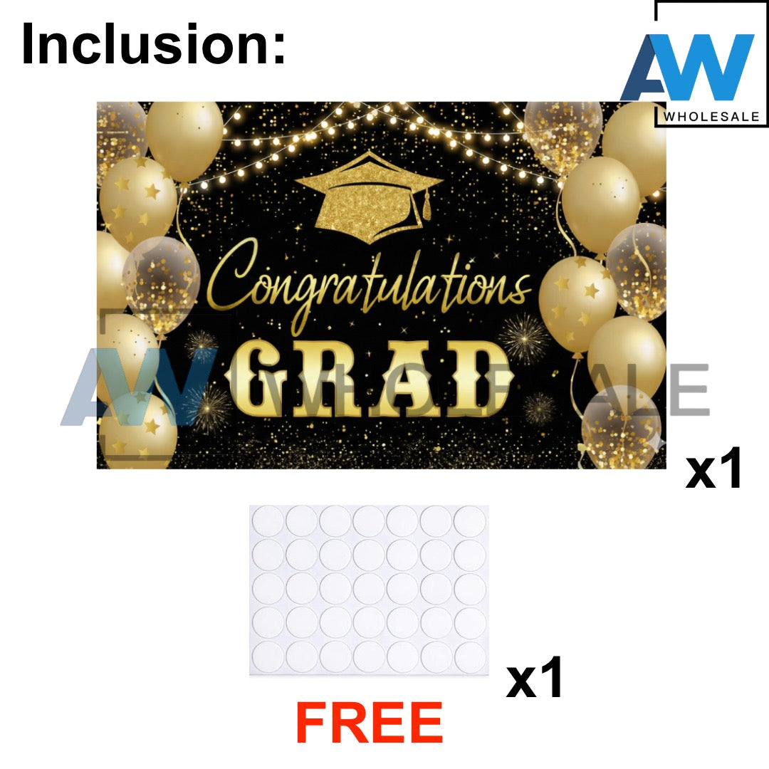 PS-584 (1 pc) 100 x 75 Happy Graduation Tarpulin
