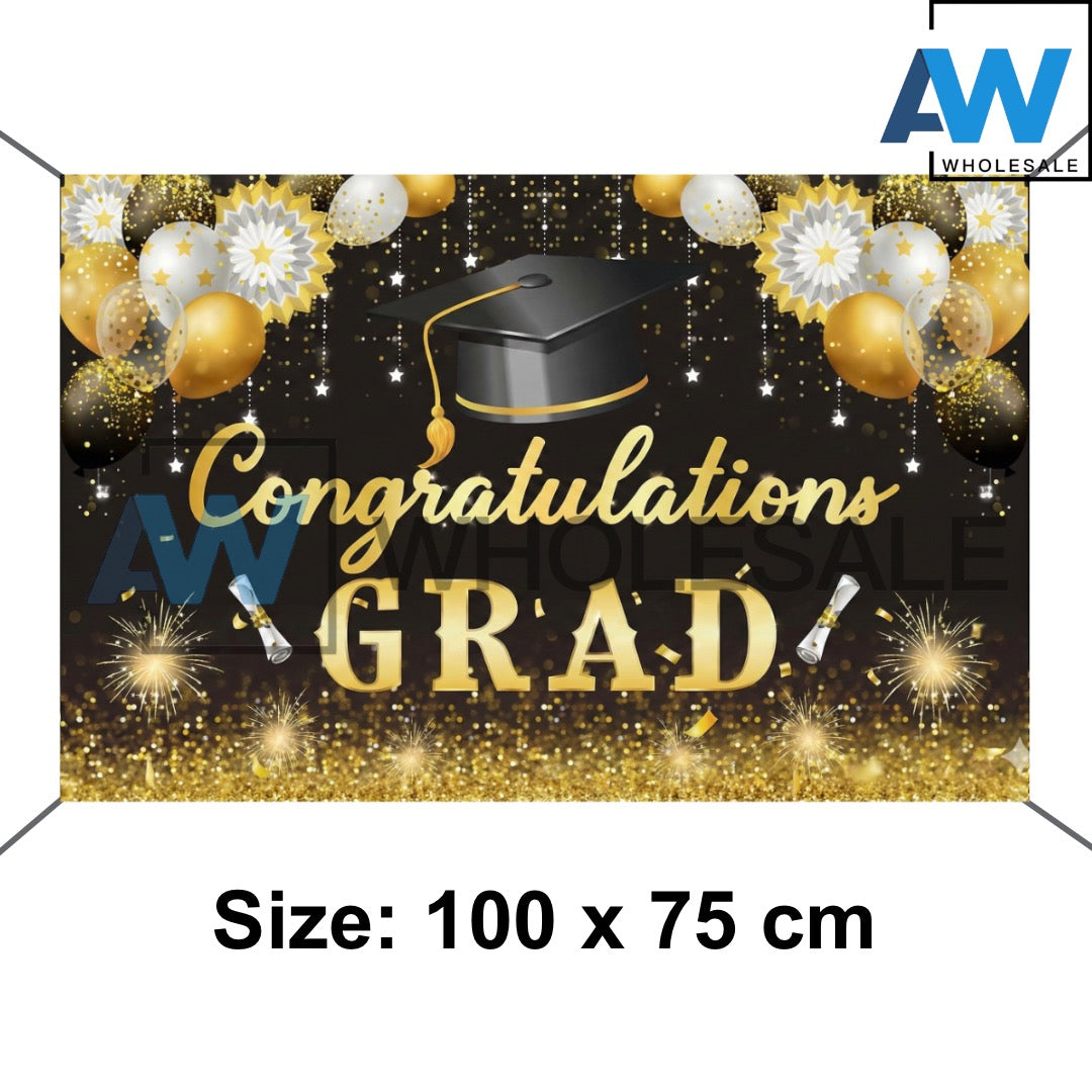 PS-584 (1 pc) 100 x 75 Happy Graduation Tarpulin