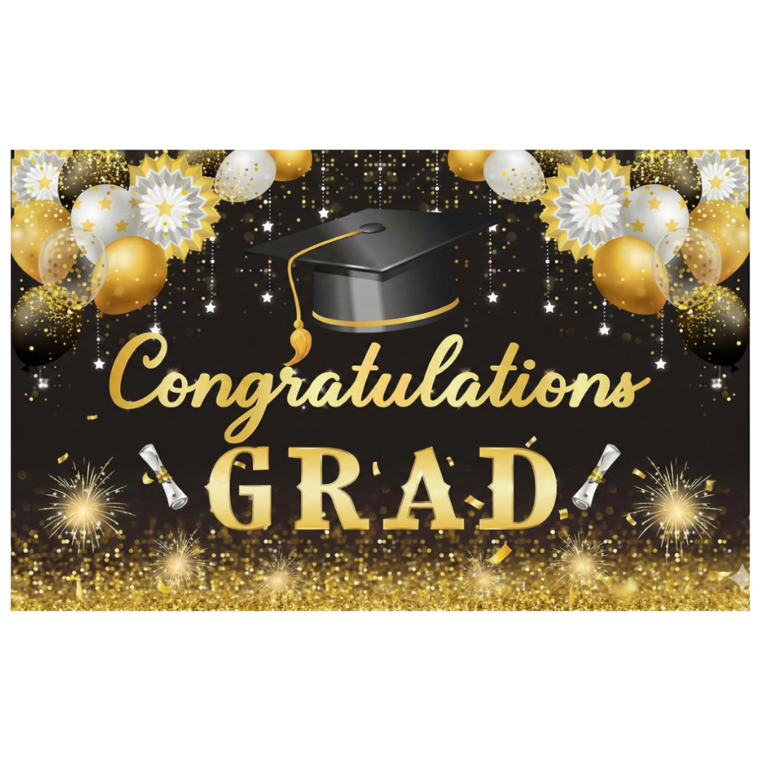 PS-584 (1 pc) 100 x 75 Happy Graduation Tarpulin
