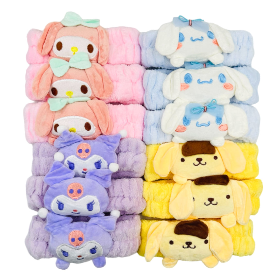 TB-41 (12 pcs) Character Plush Turbands Headbands