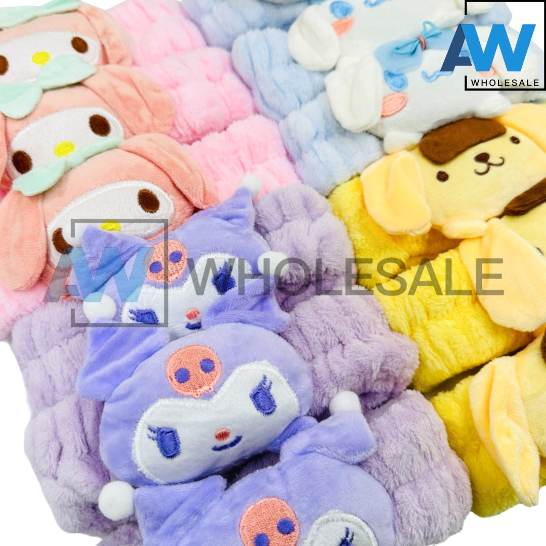 TB-41 (12 pcs) Character Plush Turbands Headbands