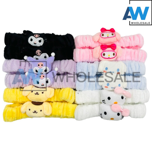 TB-42 (12 pcs) Character Plush Turbands Headbands