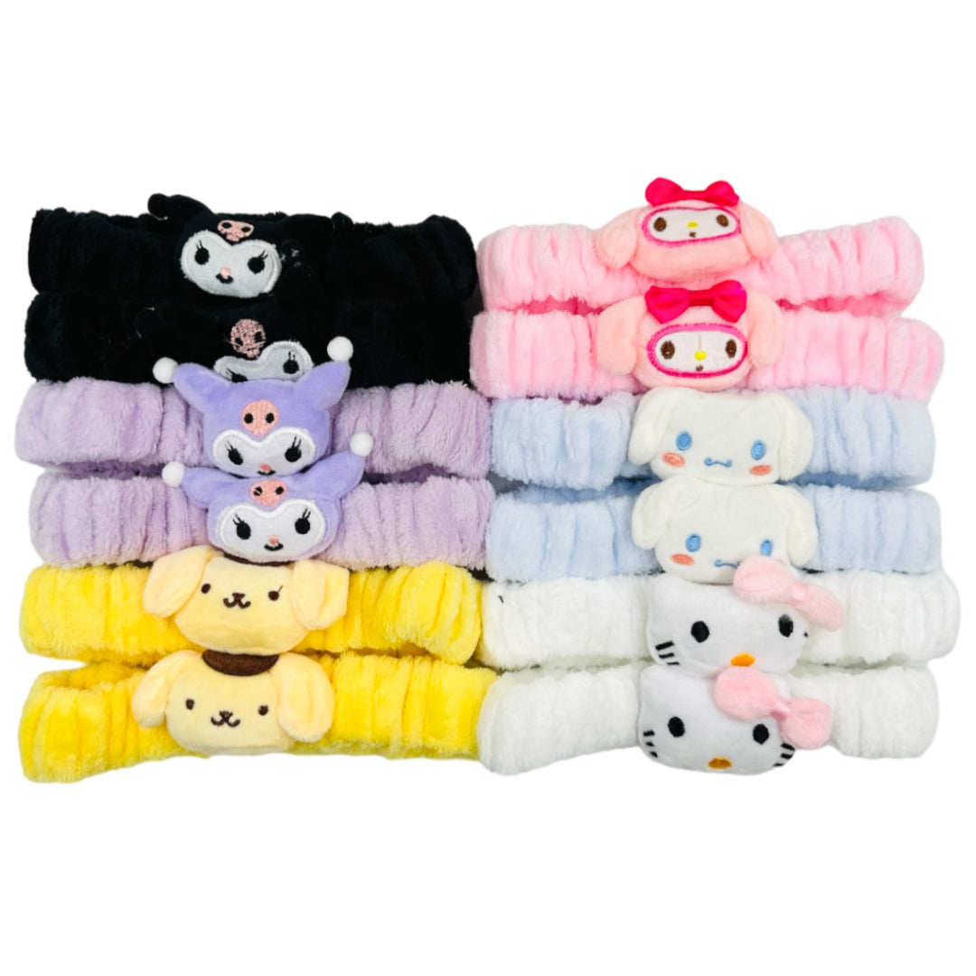 TB-42 (12 pcs) Character Plush Turbands Headbands