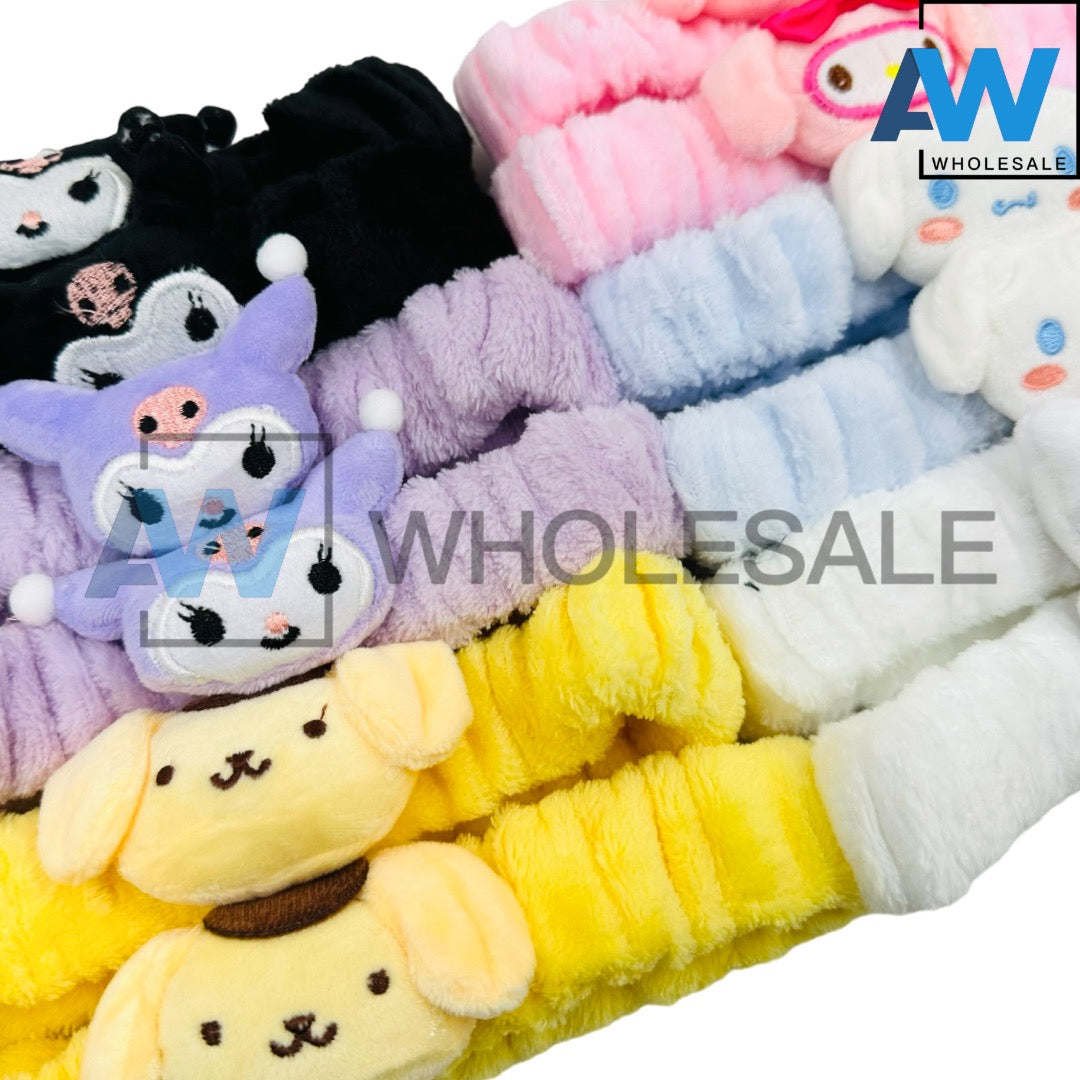 TB-42 (12 pcs) Character Plush Turbands Headbands