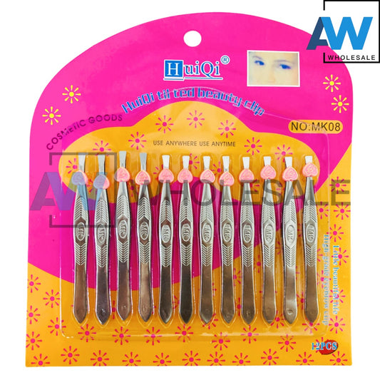 XP-1020 (12 pcs) Stainless Steel Tweezers