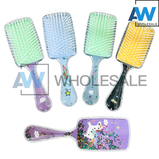 XP-1176 (1 pc) Glitter Character Detangling Hair Brus