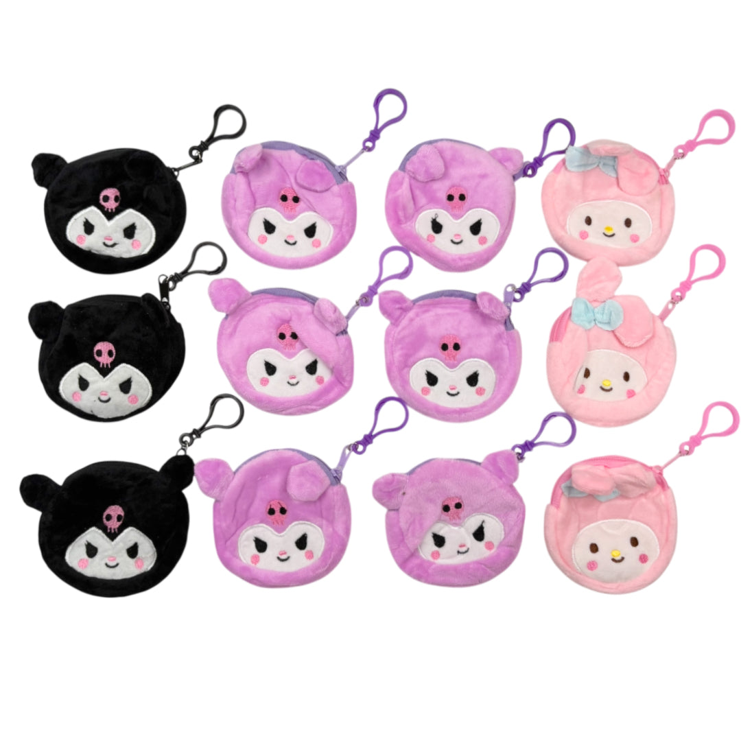 XP-1196 (12 pcs) Cute Character Coin Purse