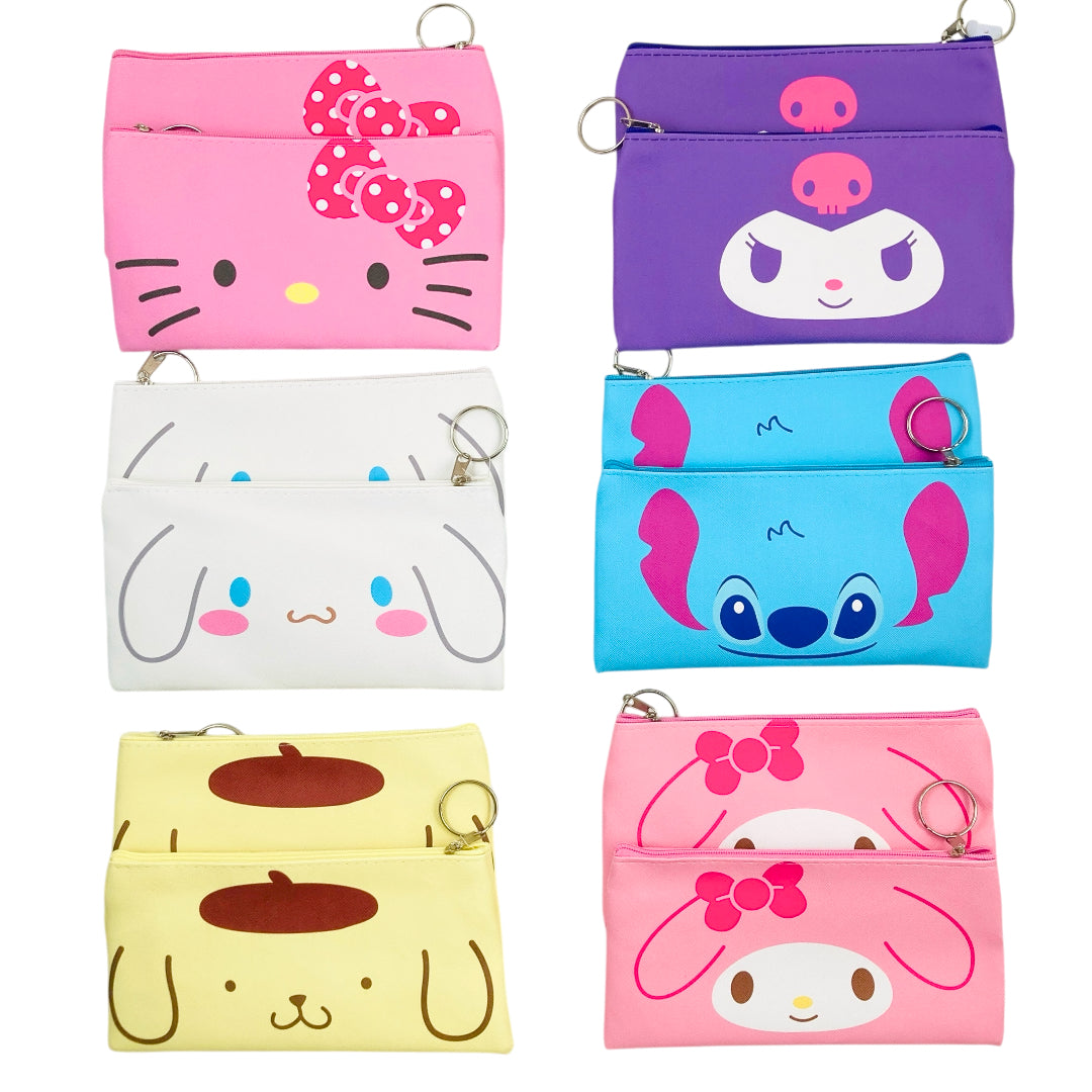 XP-1223 (12 pcs) Character Long Purse Wallet
