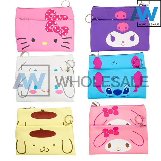 XP-1223 (12 pcs) Character Long Purse Wallet