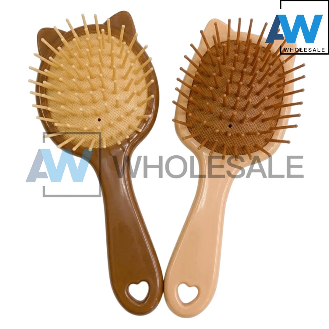 XP-1264/XP-1265 (1 pc) Cute Cat Brown Hair Brush Comb