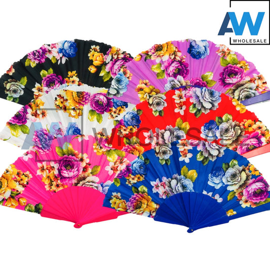 XP-36 (12 pcs) Flower Japanese Fans