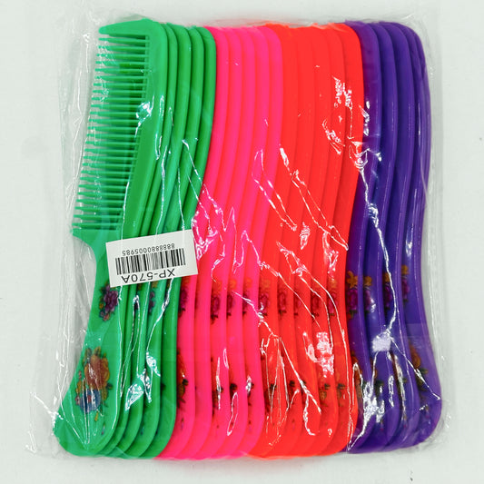 XP-570A (20 pcs) Plain PVC Hair Combs