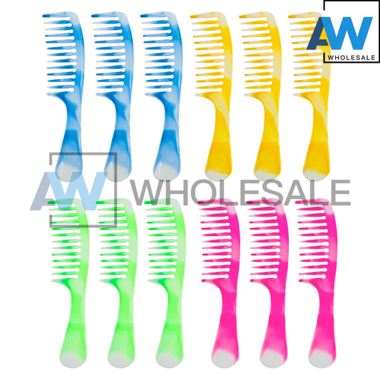 XP-636 (12 pcs) Ombre PVC Hair Comb