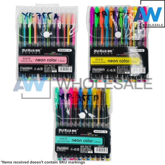 XP-755 (1 dozen) Zuixua Neon Color Gelpens